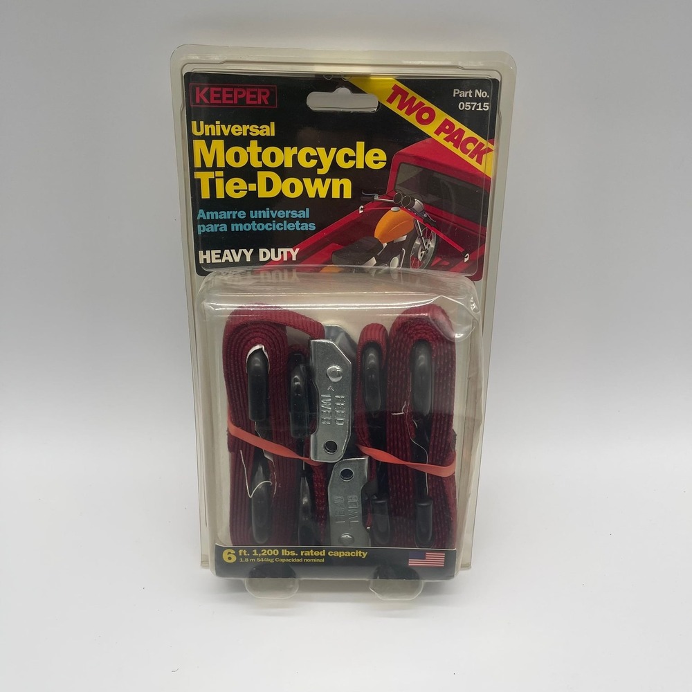 Keeper 05715 Universal Motorcycle Tie-Down Heavy Duty 6 ft. 1,200 lbs. Capacity